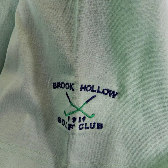 Peter Millar Double Mercerized‎ Cotton Men's Sz L Green Embroidered Polo Shirt. - Picture 4 of 6